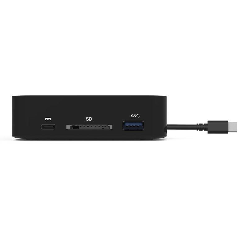 NONAME - PORT CONNECT USB-C Dokovacia stanica 10v1, 2x4K Display Port, 5x USB-A, USB-C 85W PD, Ethernet, SD