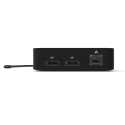NONAME - PORT CONNECT USB-C Dokovacia stanica 10v1, 2x4K Display Port, 5x USB-A, USB-C 85W PD, Ethernet, SD