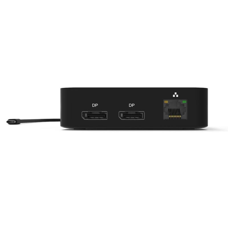 NONAME - PORT CONNECT USB-C Dokovacia stanica 10v1, 2x4K Display Port, 5x USB-A, USB-C 85W PD, Ethernet, SD