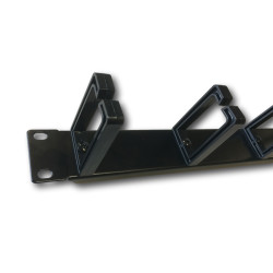 DATACOM - 19'' vyväzovací panel 1U 5x tvrdé plast. oko 3x6cm