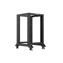 LANBERG OTVORENÝ RACK 18U 600X800 ČIERNY