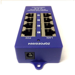 OEM - Gigabitový tienený 4-portový PoE panel