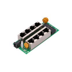 OEM - Gigabitový tienený 4-portový PoE panel