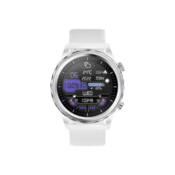 CARNEO Queen HR+/44mm/Silver/Šport Band/White
