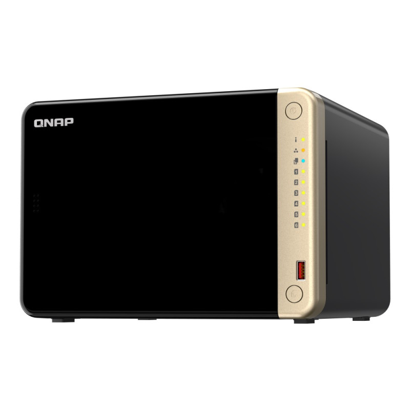 QNAP TS-664-8G (4core 2,9 GHz, 8GB RAM, 6xSATA, 2x M.2 NVM slot, 1xPCIe, 1xHDMI 4K, 2x2,5GbE, 4xUSB)
