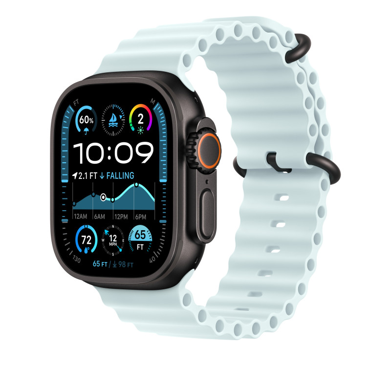 APPLE - Watch Acc/49/Ice Blue Ocean Band Ext -Black Titan