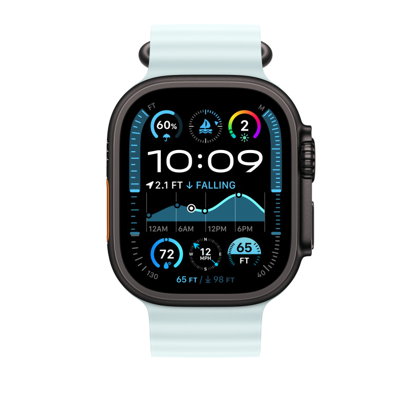 APPLE - Watch Acc/49/Ice Blue Ocean Band Ext -Black Titan