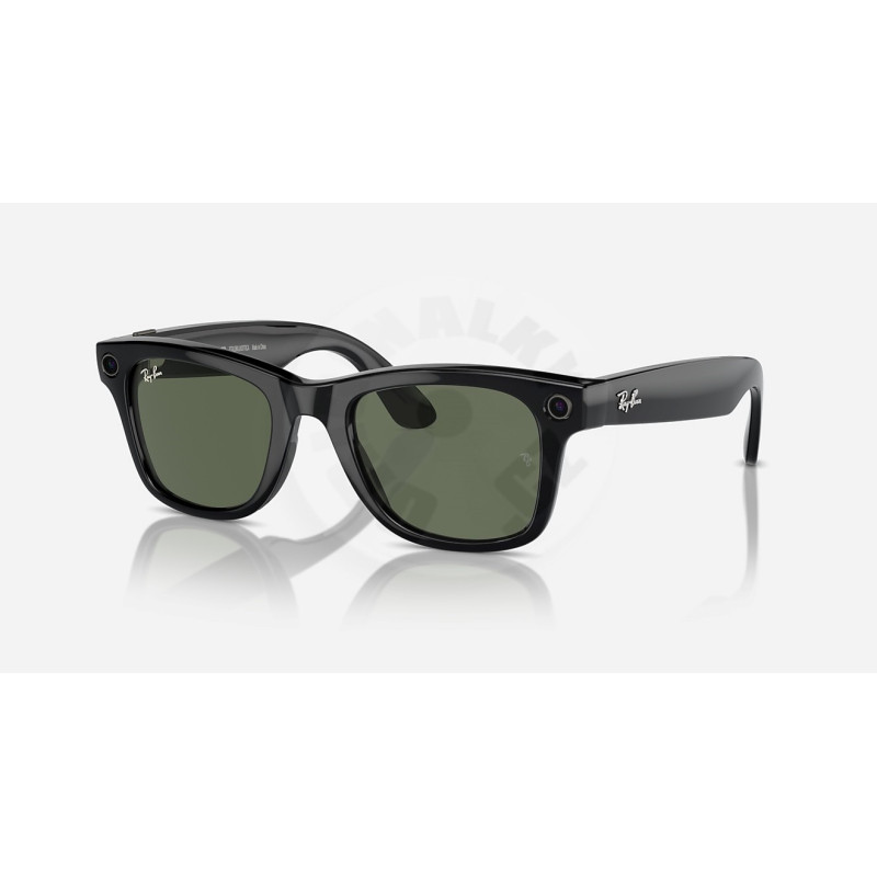 GOOGLE - Meta Ray-Ban Gen1 Wayfarer - Matte Black/Clear to Graphite Green Transitions
