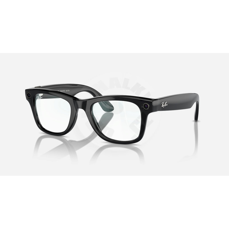 GOOGLE - Meta Ray-Ban Gen1 Wayfarer - Matte Black/Clear to Graphite Green Transitions