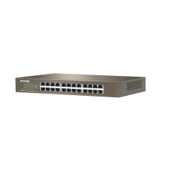 Tenda TEG1024D 24x Gigabit Switch, Fanless-bez ventilátorov, Rackmount, ochrana proti prepätiu