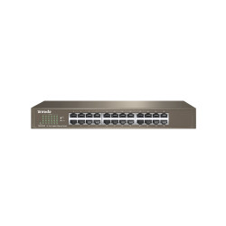 Tenda TEG1024D 24x Gigabit Switch, Fanless-bez ventilátorov, Rackmount, ochrana proti prepätiu