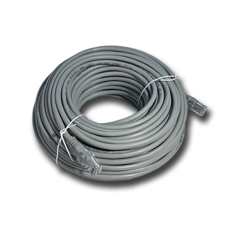 DATACOM Patchkábel 30m, UTP, Cat5e, RJ45, sivý