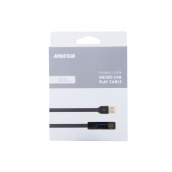 Kabel AVACOM MIC-120K USB - Micro USB, 120cm, čierna