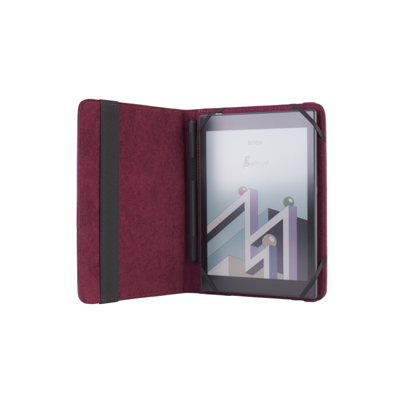 C-TECH PROTECT Puzdro z pravej kože pre 8'' zariadenie, RLC-01, bordó (Pocketbook Inkpad 3/4, Onyx Boox