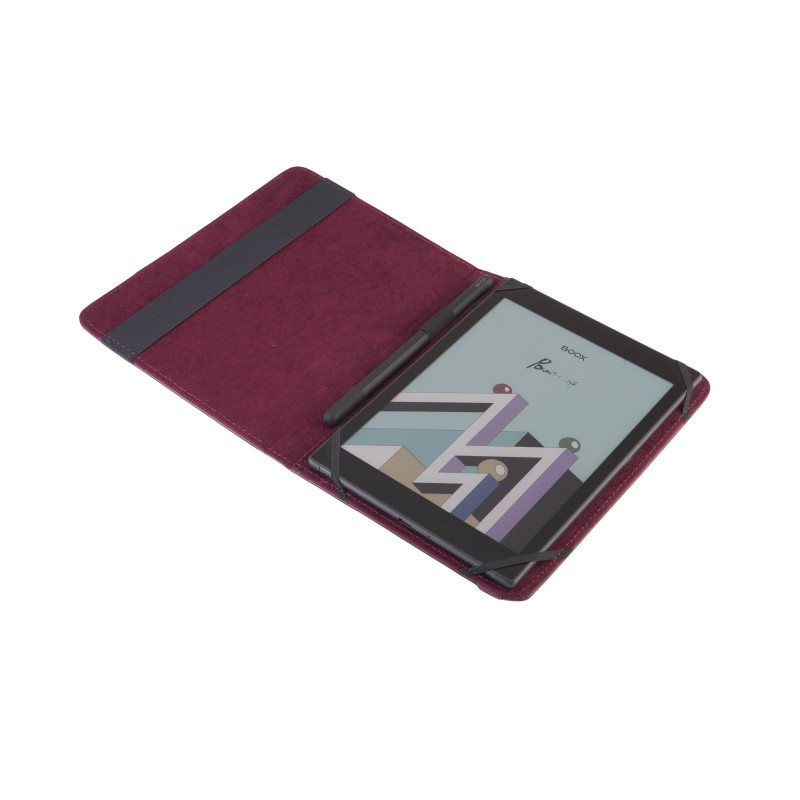C-TECH PROTECT Puzdro z pravej kože pre 8'' zariadenie, RLC-01, bordó (Pocketbook Inkpad 3/4, Onyx Boox