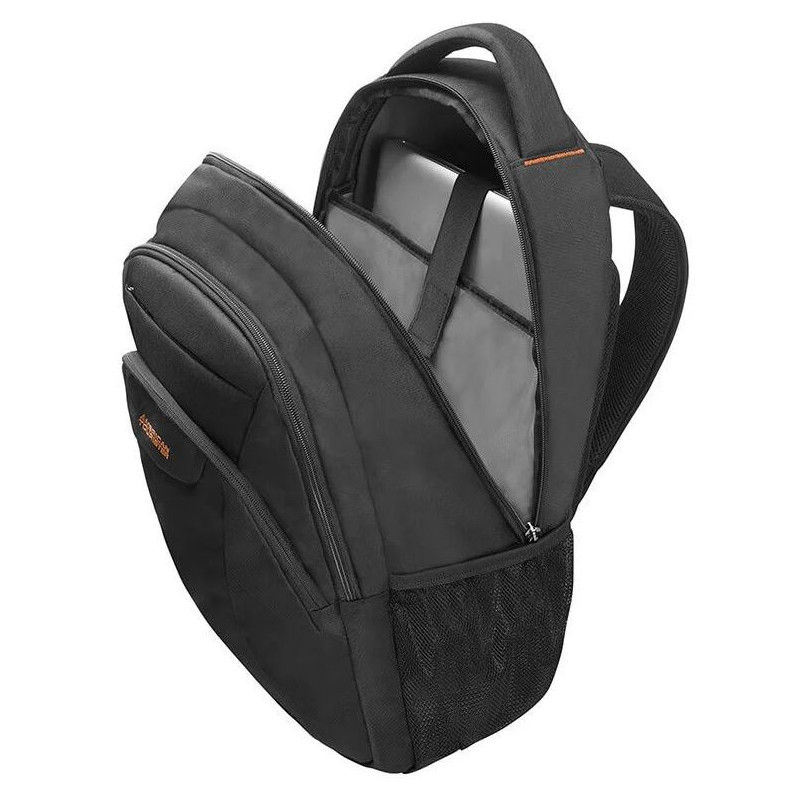 American Tourister AT WORK LAPTOP BACKPACK 13.3'' - 14,1 Black/Orange