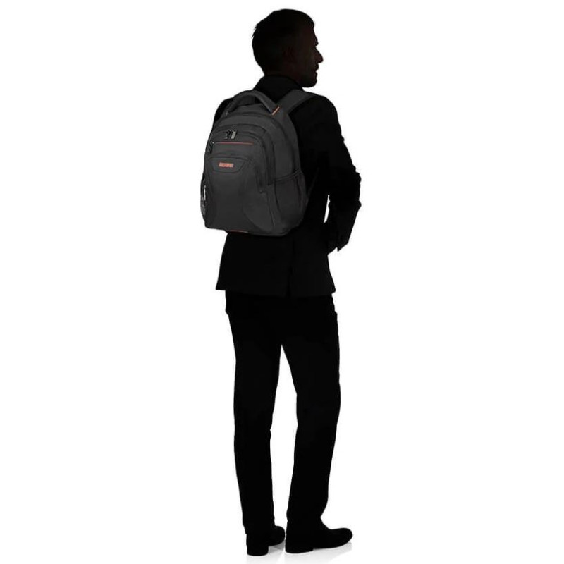 American Tourister AT WORK LAPTOP BACKPACK 13.3'' - 14,1 Black/Orange