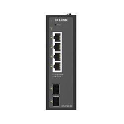 D-Link DIS-210G-06 6-port Gigabit Industrial Smart Managed Switch with 2 x SFP Ports