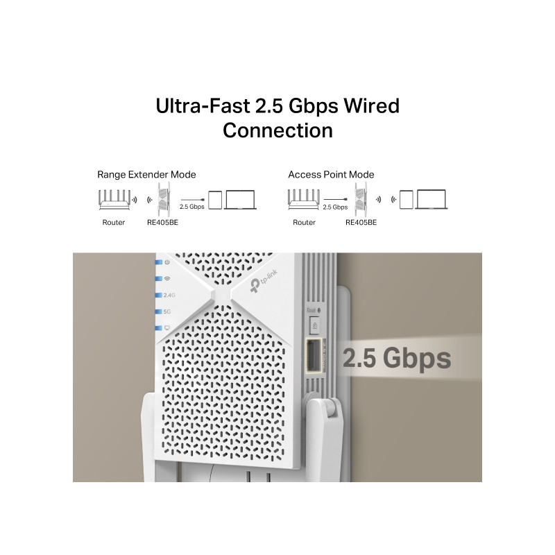TP-Link RE405BE BE6500 Wi-Fi 7 Range Extender