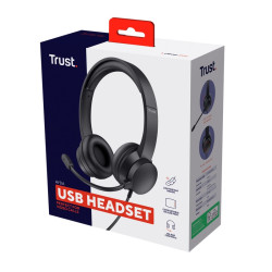 Trust Ayda/Stereo/USB/Drôt/Čierna
