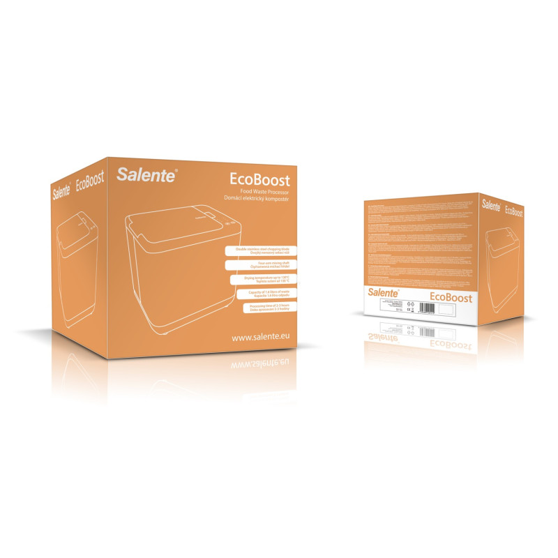 Salente EcoBoost, elektrický kompostér, 3,8 l, biely