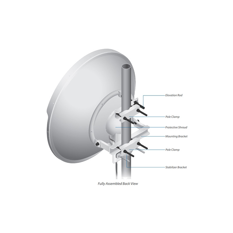 Ubiquiti RocketDish, 31dBi, 5GHz AC, Rocket Kit