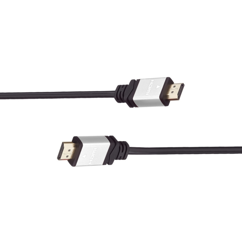 PremiumCord kábel HDMI M/M, zlatý a kovový HQ, 10 m