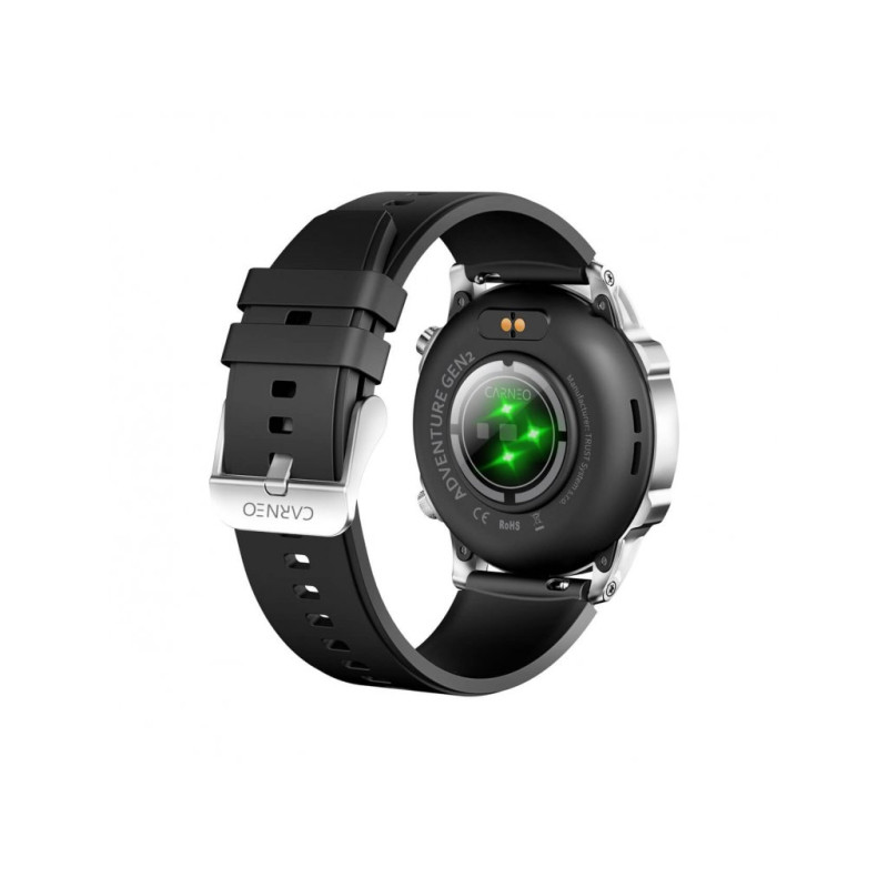 CARNEO Adventure HR+ 2nd Gen/Silver/Šport Band/Black