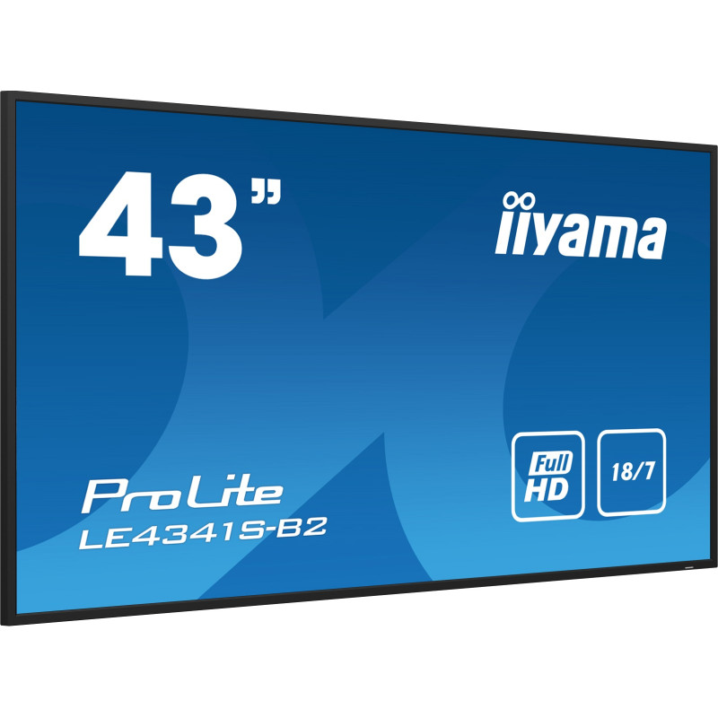43'' iiyama LE4341S-B2: IPS, FHD, 3x HDMI, LAN, USB