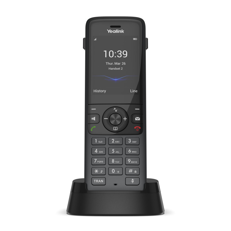 Yealink W78P, IP DECT báza + rúčka, PoE, 2,4'' bar.disp., až 10 rúčok