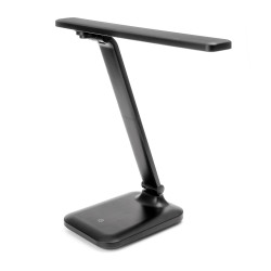 FELLOWES - Platinet PDL194B stolná LED lampa Remus 5W stmievateľná, dotykové ovládanie, USB port, čierna
