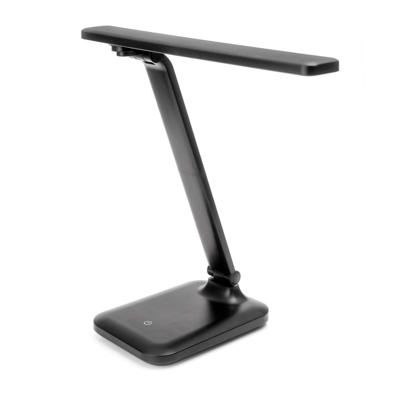 FELLOWES - Platinet PDL194B stolná LED lampa Remus 5W stmievateľná, dotykové ovládanie, USB port, čierna