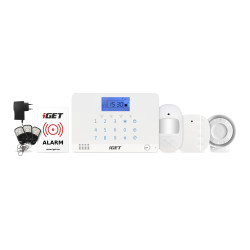 iGET SECURITY M3B - bezdrôtový GSM alarm CZ, zasiela SMS/telefonuje,záložná batéria 8 hod,aplikácia CZ