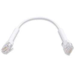 Ubiquiti U-Cable-PATCH-RJ45, Eth Patch Kabel, 0,1 m (0,22 m s konektormi), Cat6, biely