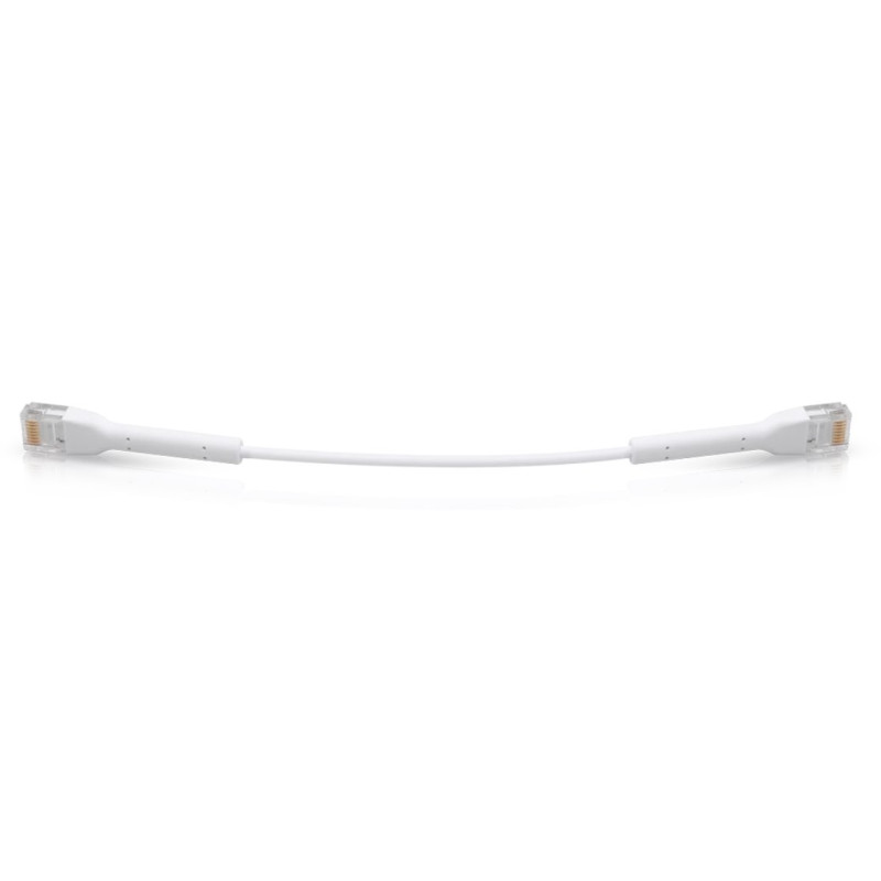 Ubiquiti U-Cable-PATCH-RJ45, Eth Patch Kabel, 0,1 m (0,22 m s konektormi), Cat6, biely