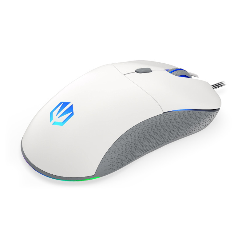 Endorfy GEM/Herná/Optická/Pre pravákov/8 000 DPI/Drôtové USB-A/Biela