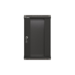 LANBERG RACKOVÁ SKRIŇA 10'' NÁSTENNÁ 9U/300X300 (FLAT PACK) S PRESKLENÝMI DVERMI ČIERNA
