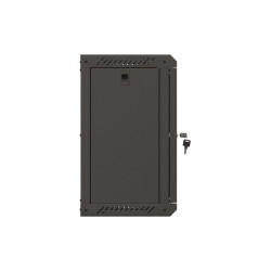 LANBERG RACKOVÁ SKRIŇA 10'' NÁSTENNÁ 9U/300X300 (FLAT PACK) S PRESKLENÝMI DVERMI ČIERNA