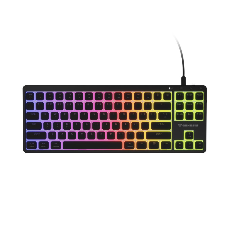 Mechanická herná klávesnica Genesis THOR 430 TKL/Drôtové USB-A/US/Čierna