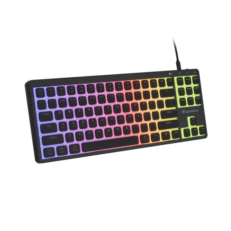 Mechanická herná klávesnica Genesis THOR 430 TKL/Drôtové USB-A/US/Čierna