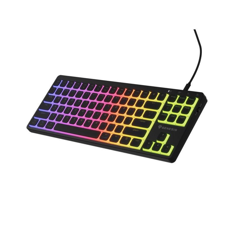 Mechanická herná klávesnica Genesis THOR 430 TKL/Drôtové USB-A/US/Čierna