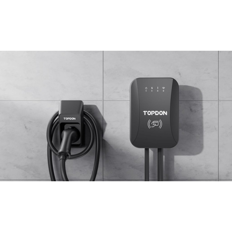 VIKING - TOPDON PulseQ AC Home - 11kW/konektor IEC62196-2 Typ/aplikácia/ LED ukazovateľ/IP65 a IK10/7,5m