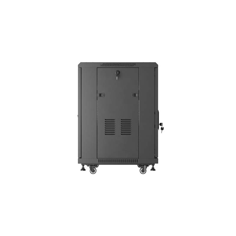LANBERG INŠTALAČNÝ RACK 19'' 15U 600X600 ČIERNE SKLENENÉ DVERE (PLOCHÉ BALENIE)