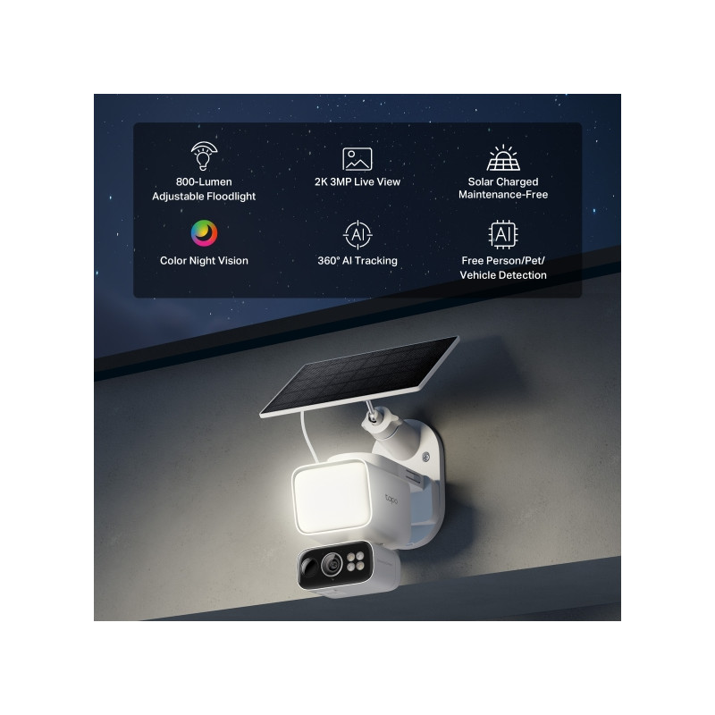 TP-LINK - Tapo C615F KIT Solar-Powered Floodlight Pán/Tilt