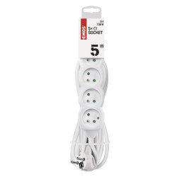 EMOS predlžovací kábel 5z5m 1,0mm PVC