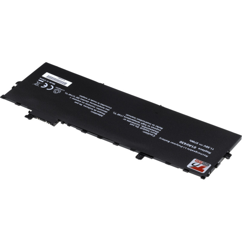 Batéria T6 Power pre Lenovo ThinkPad X1 Carbon 5th, 6th Gen, 4900mAh, 57Wh, 3cell, Li-Pol