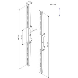 VOGELS - Vogel´s Svislé ramená Connect-it PFS 3308, 800 mm