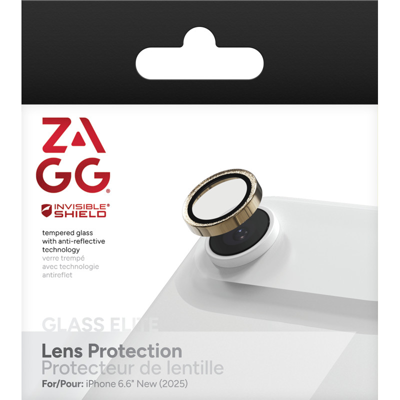 ZAGG Ochranná šošovka Premium pre Apple iPhone Air - zlaté trblietky
