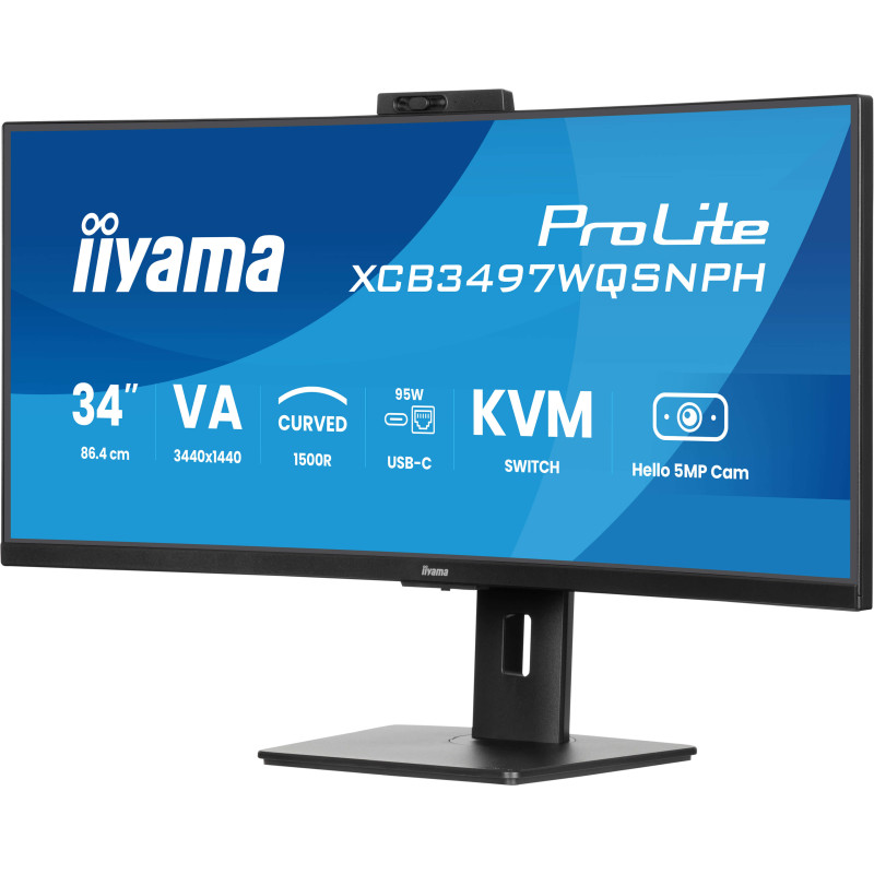 iiyama ProLite/XCB3497WQSNPH-B1/34''/VA/wQHD/120Hz/0,4ms/Black/3R