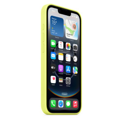 APPLE - iPhone 16e Silicone Case – Neon Yellow